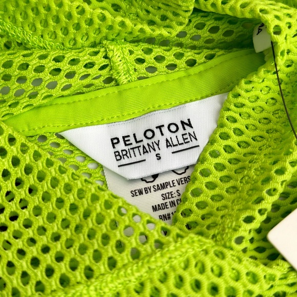 NWT Peloton x Brittany Allen Neon Mesh Micro Mini Top Small - Picture 3 of 6